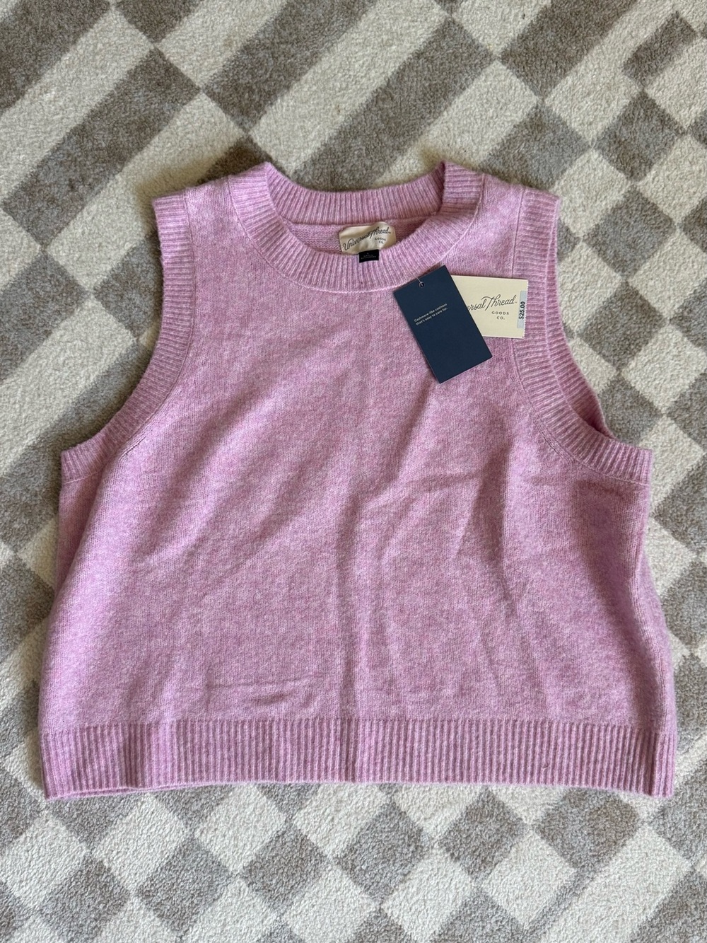 Universal Thread Lavender Pink Sleeveless Crewneck Knit Tank